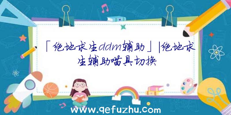 「绝地求生ddm辅助」|绝地求生辅助喵具切换